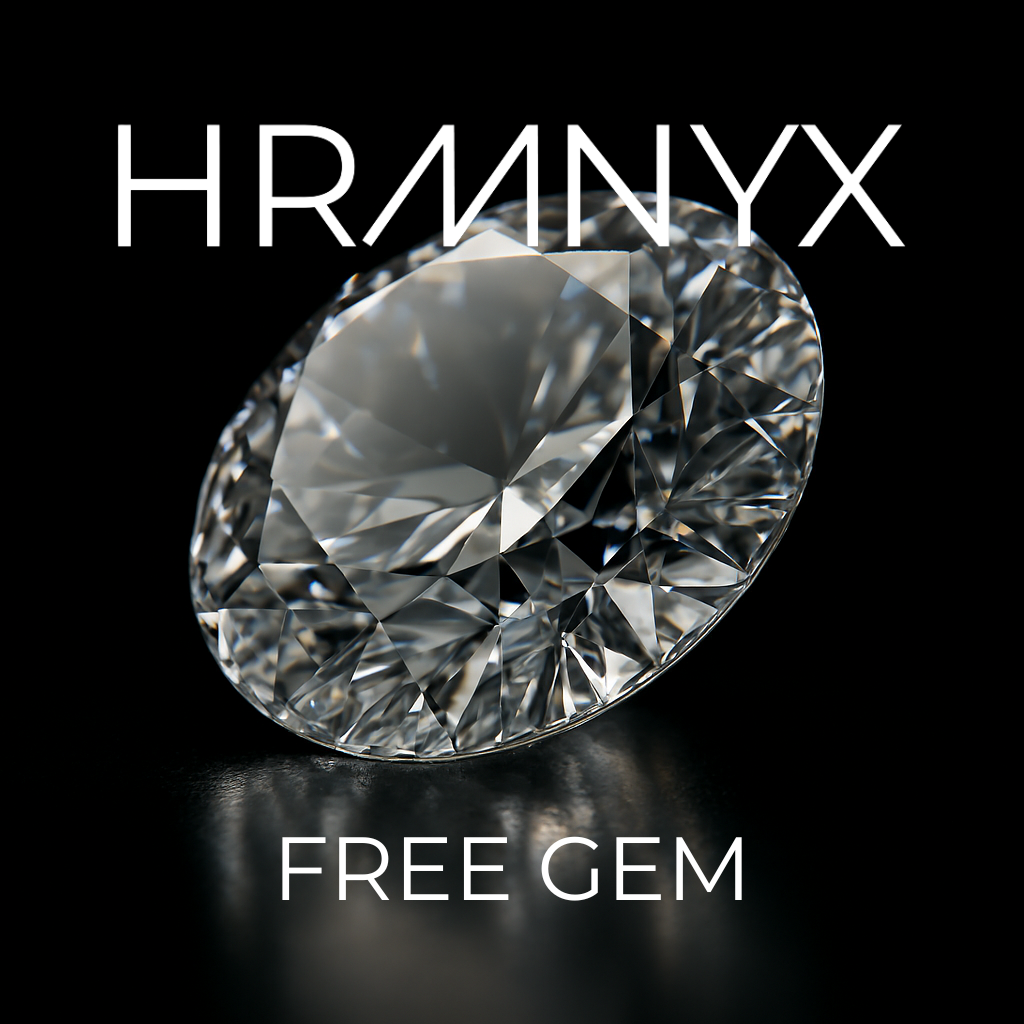 A vibrant, glowing free gem